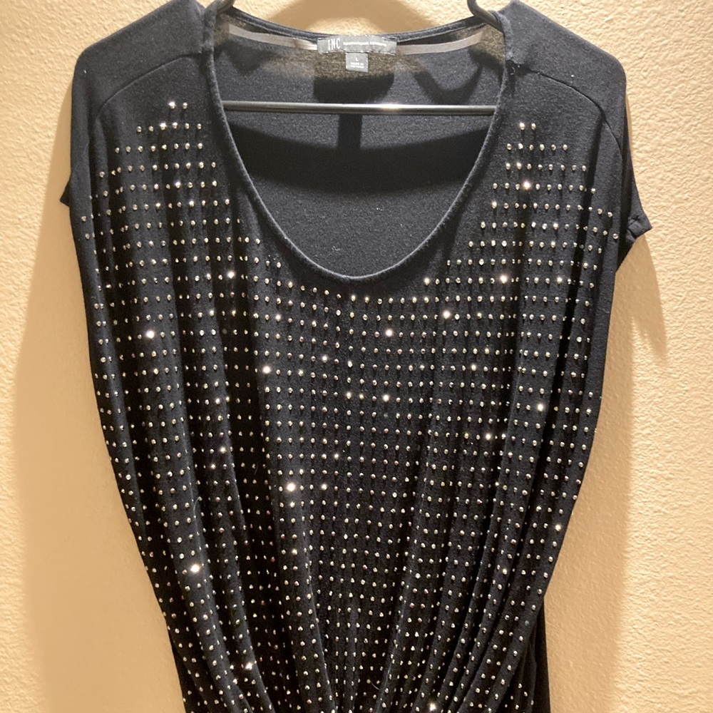 Studded Black Tank L